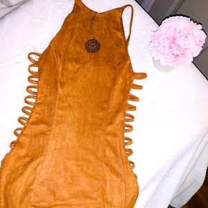 Sexy brown dress